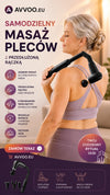 Masażer elektryczny do pleców, nóg, relaksu z przedłużoną rączką