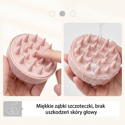 Silikonowy Aplikator do rozprowadzania szamponu. Masażer głowy do kąpieli i pielęgnacji włosów