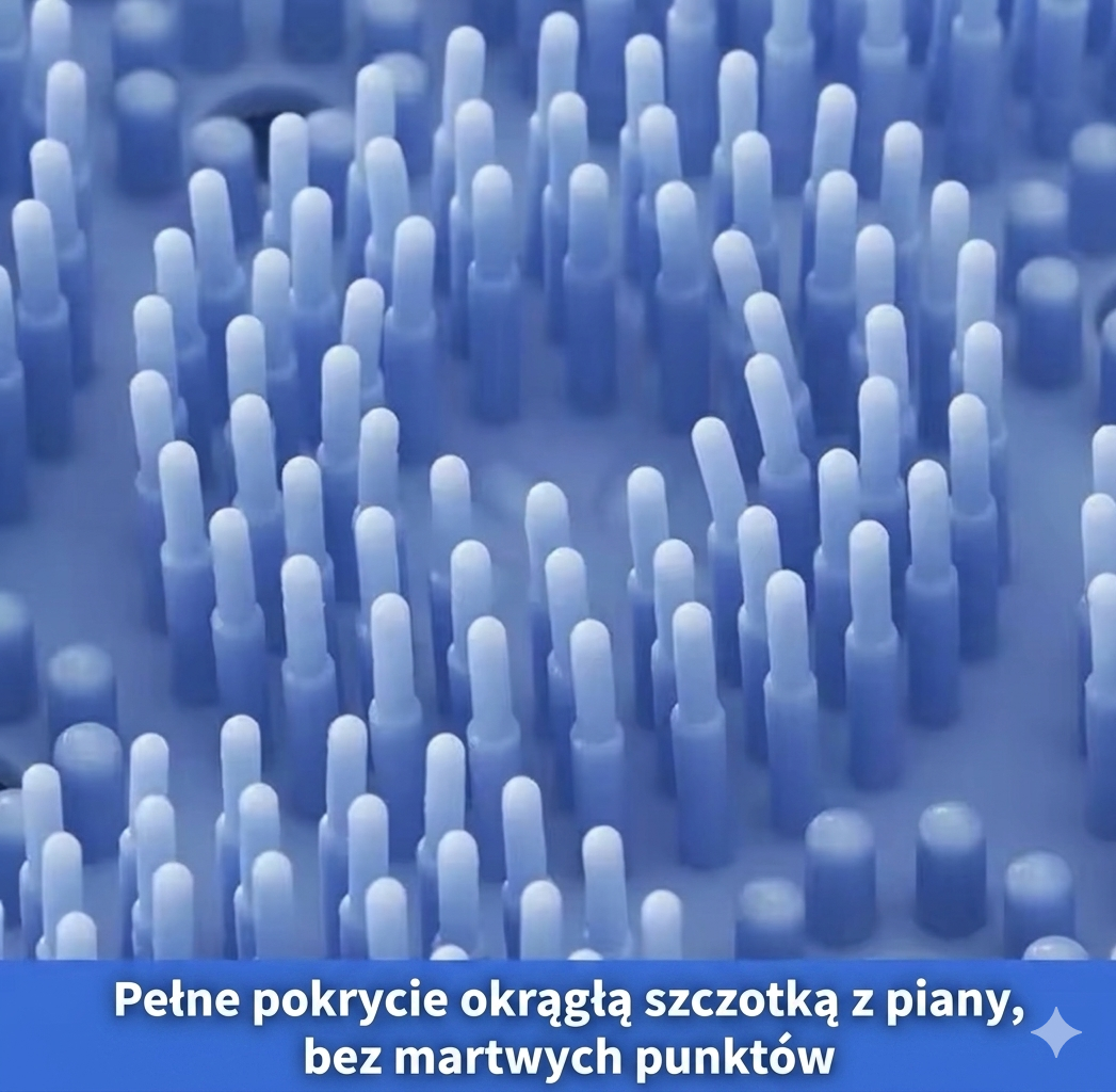 Silikonowa szczotka do masażu pleców z przyssawką Masażer stóp