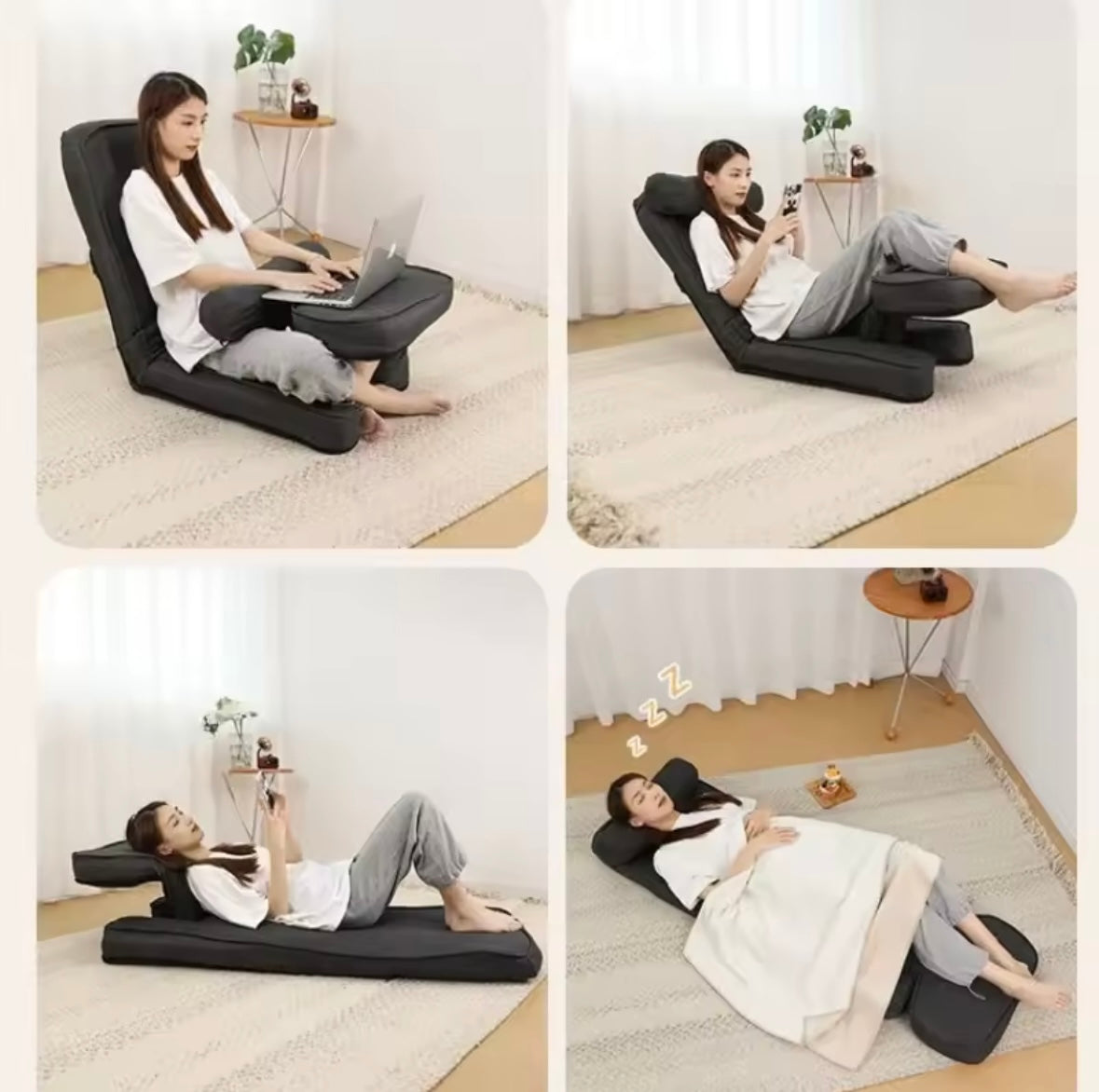Ergonomiczna Sofa Lazydesk do pracy z laptopem, smartfonem i oglądania TV