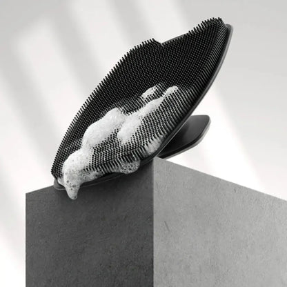 Miękka silikonowa szczotka do pilingu. Ręczny masażu ciała