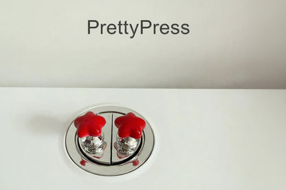 PrettyPress Nakładka ułatwiająca spłukiwanie wody Mini przyciski do toalety Ochrona tipsów