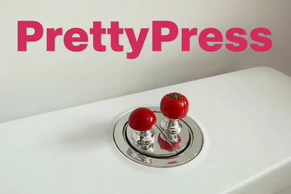 PrettyPress Nakładka ułatwiająca spłukiwanie wody Mini przyciski do toalety Ochrona tipsów