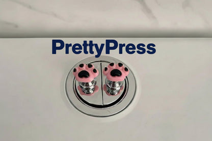 PrettyPress Nakładka ułatwiająca spłukiwanie wody Mini przyciski do toalety Ochrona tipsów