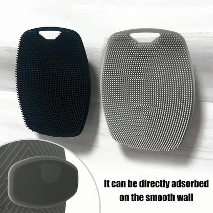 Miękka silikonowa szczotka do pilingu. Ręczny masażu ciała