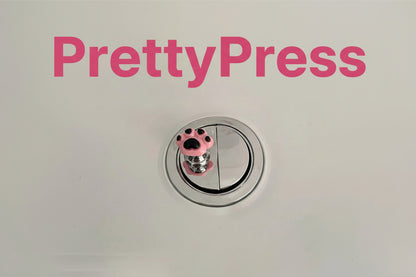 PrettyPress Nakładka ułatwiająca spłukiwanie wody Mini przyciski do toalety Ochrona tipsów
