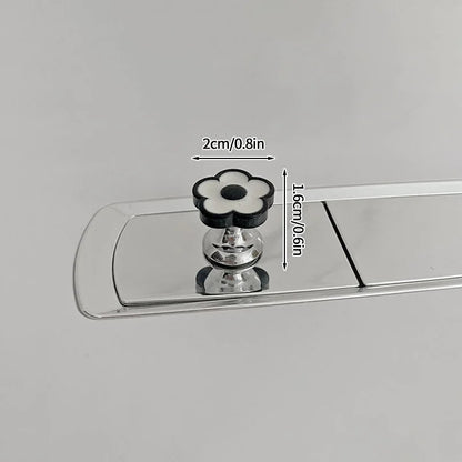 PrettyPress Nakładka ułatwiająca spłukiwanie wody Mini przyciski do toalety Ochrona tipsów