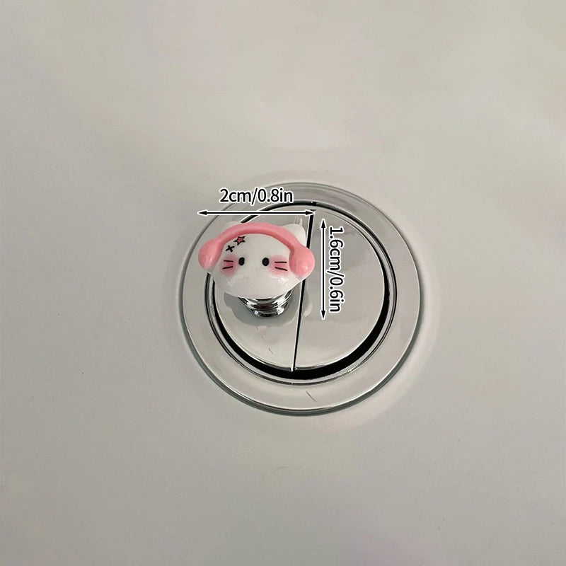 PrettyPress Nakładka ułatwiająca spłukiwanie wody Mini przyciski do toalety Ochrona tipsów