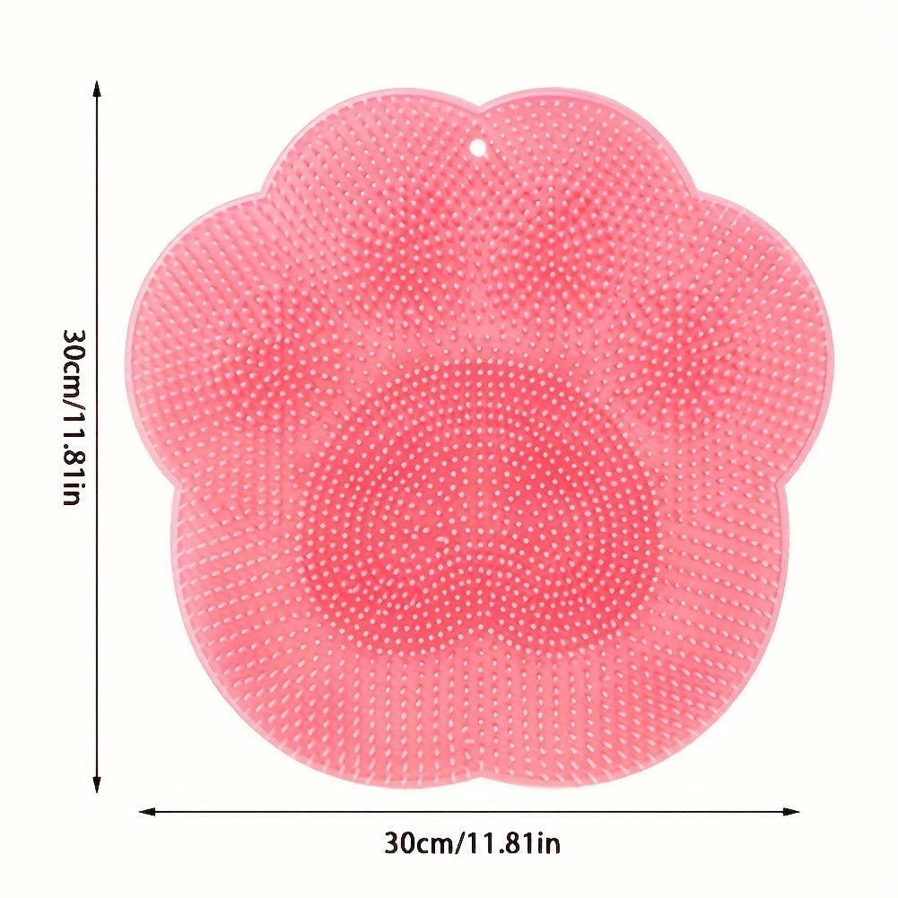 Silikonowa szczotka do masażu pleców z przyssawką Masażer stóp