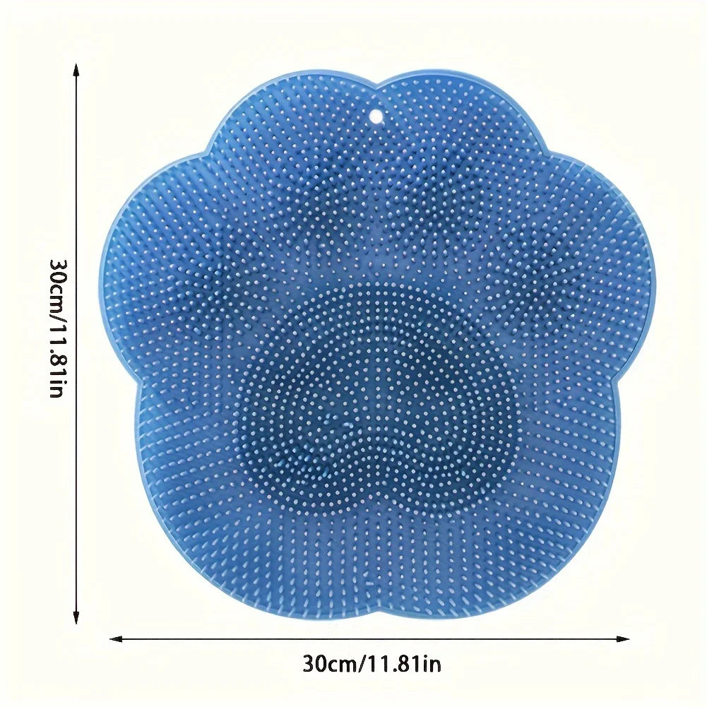 Silikonowa szczotka do masażu pleców z przyssawką Masażer stóp