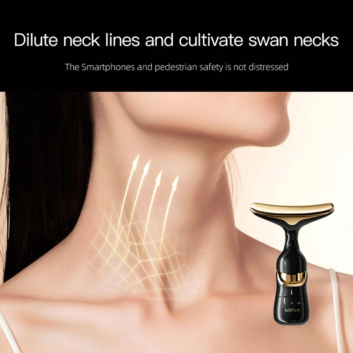 Masażer do twarzy, pielęgnacji skóry, ujędrniające i liftingujące, Masaż szyi i oczu