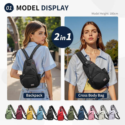 Flybag - Wodoodporny Plecak Crossbody 3w1 Torba na Dokumenty do Samolotu