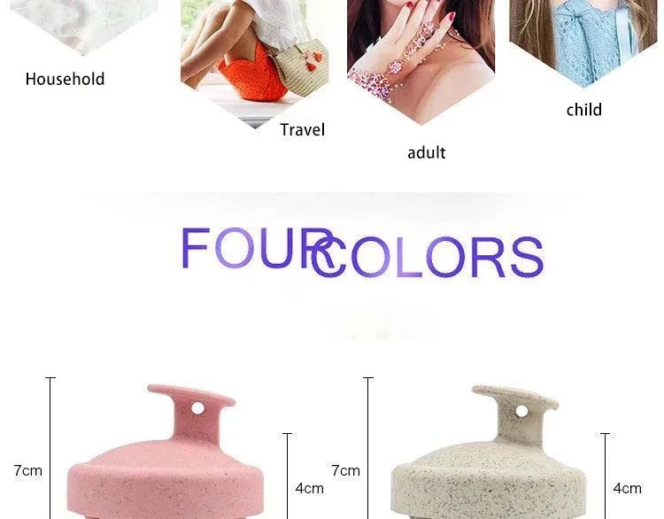 Silikonowa szczotka do rozprowadzania szamponu. Masażer głowy do kąpieli i pielęgnacji włosów