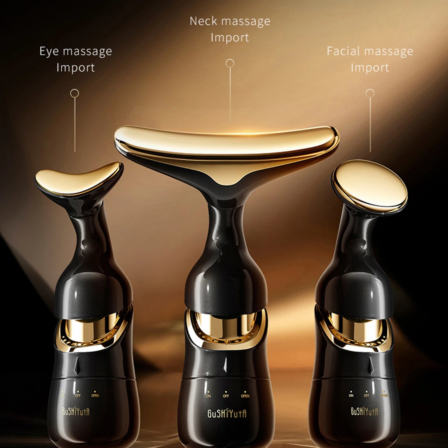 Masażer do twarzy, pielęgnacji skóry, ujędrniające i liftingujące, Masaż szyi i oczu