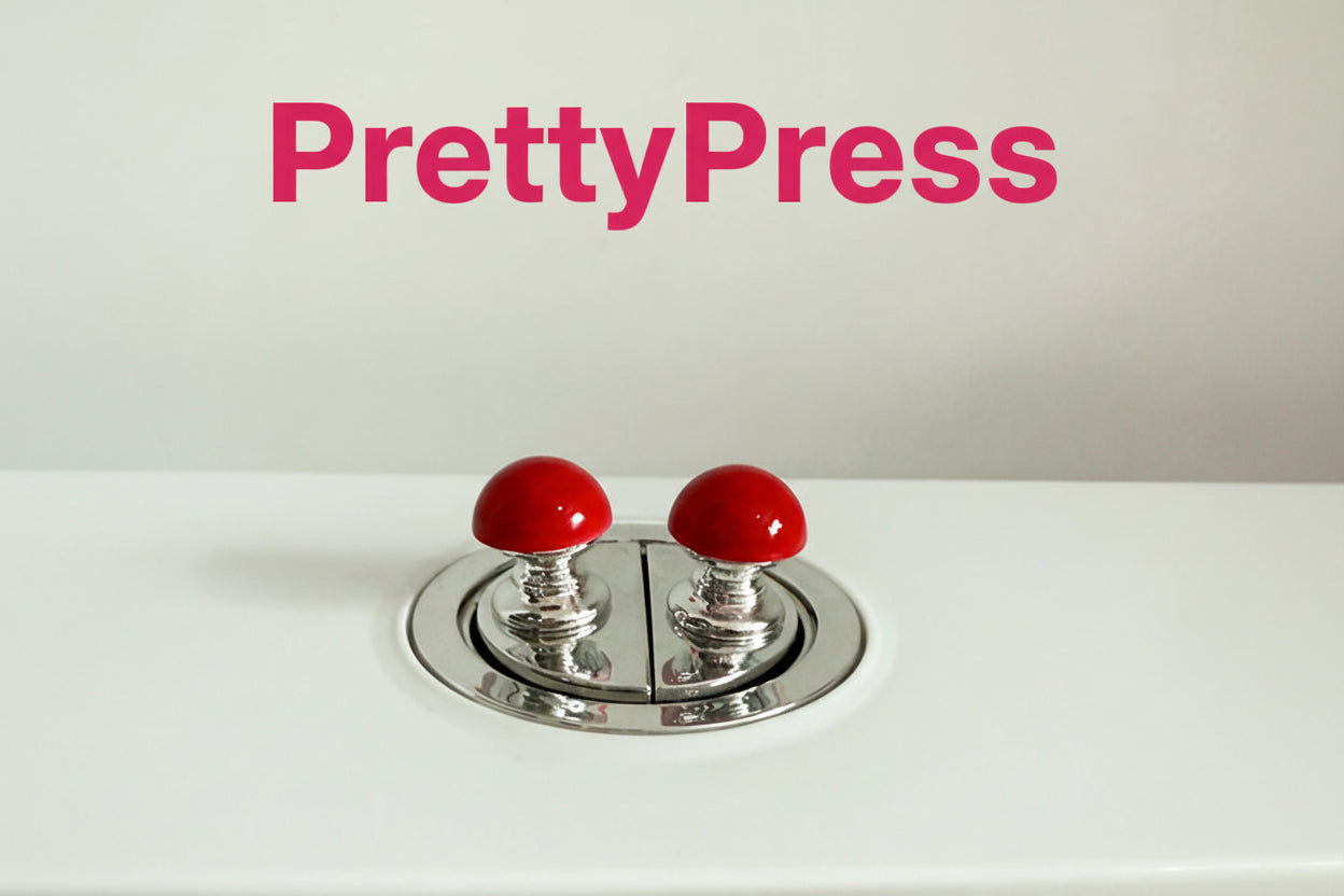 PrettyPress Nakładka ułatwiająca spłukiwanie wody Mini przyciski do toalety Ochrona tipsów